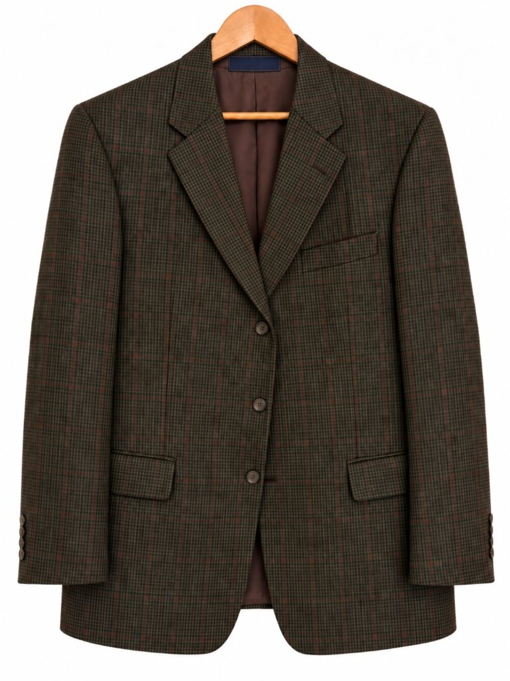 John W Nordstrom Sport Coat Loro Piana 100% Cashmere Plaid USA Mens Blazer